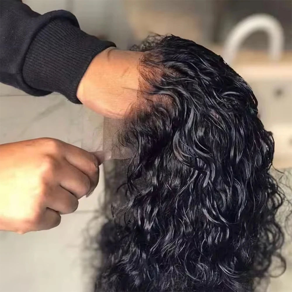 Wear And Go 13x4 Deep Wave Bob Lace Wigs For Women Water Curly 7x5 Glueless Wigs 8 Inch Ready To Go Human Hair Wigs Pre Cut Lace