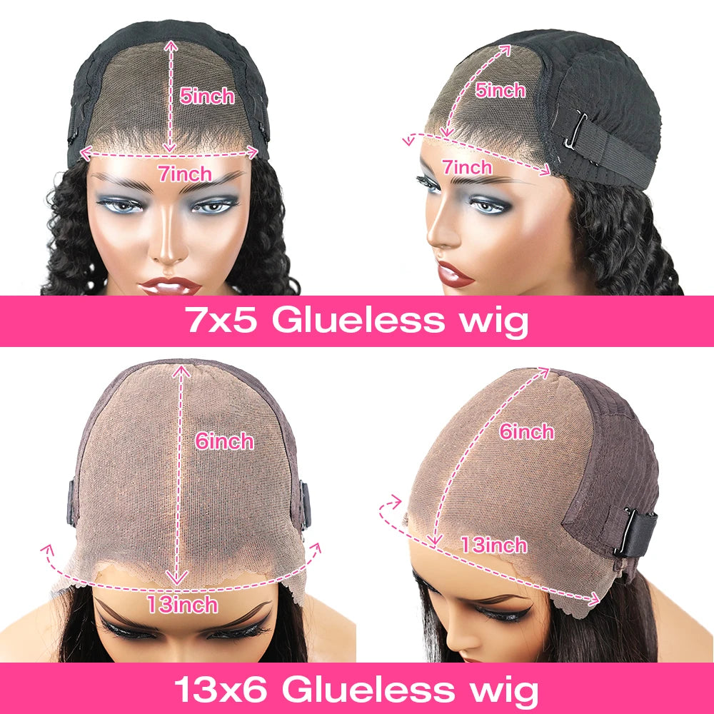 250% 13x6 Hd Glueless Straight Human Hair Wigs Wear And Go 7x5 Lace Frontal Wig On Clearance Sale 30Inch Straight Lace Front Wig