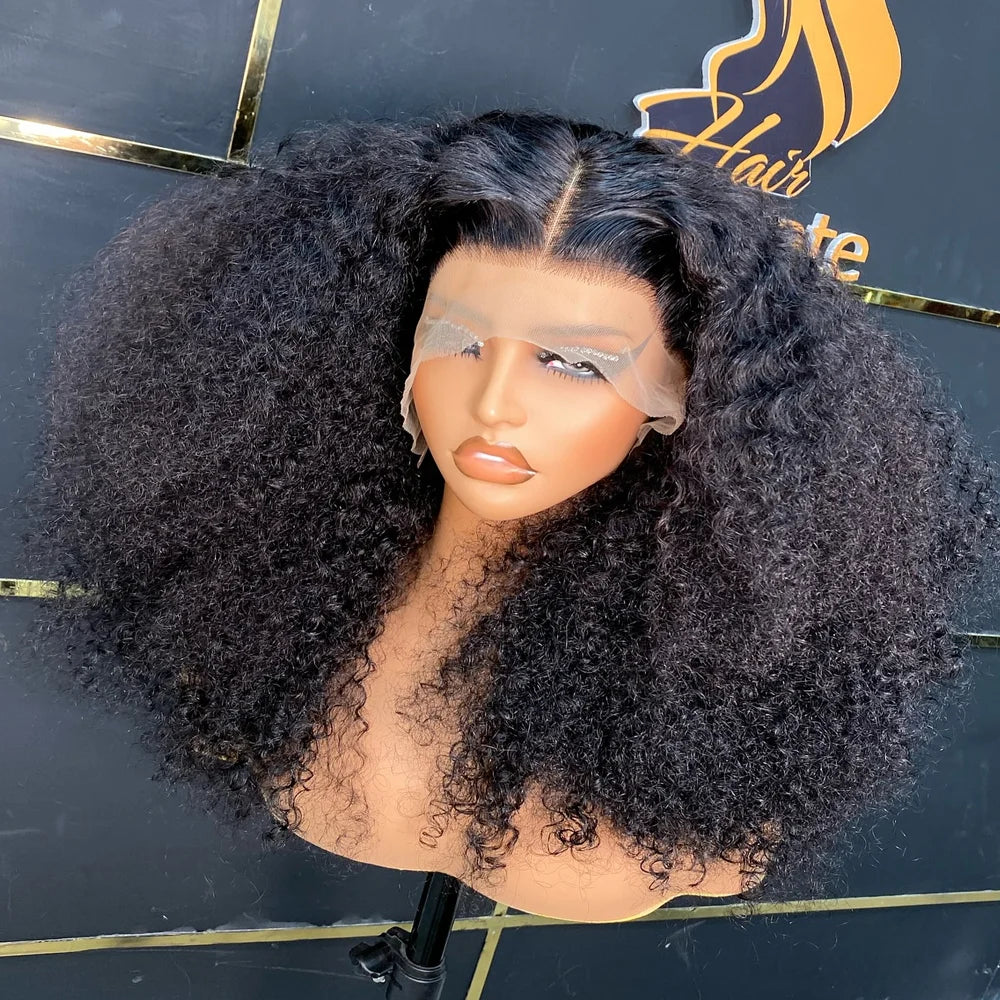 250 Density 13X4 Bob Burmese Kinky Curly Wigs Human Hair 100 Jerry Curly Wig HD Lace Frontal Glueless Front Deep Wave Multi Part