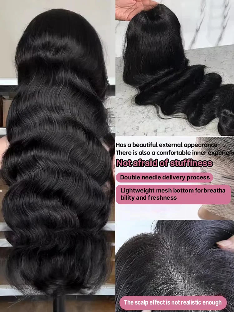 40 46 Inch Body Wave 13x6 HD Lace Front Human Hair Wigs Wet And Wavy Loose Body Wavy 13x4 Lace Frontal Wigs For Women 200%
