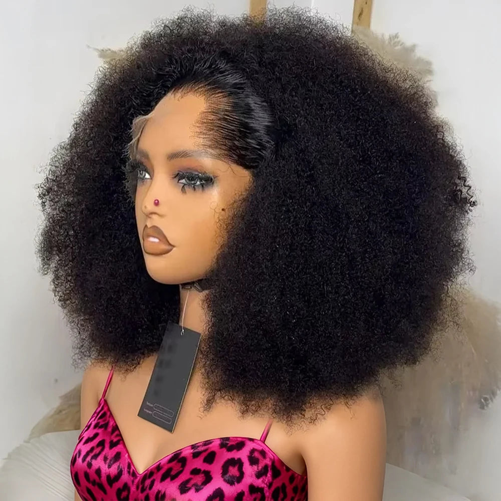 Deep Wave 7x5 Glueless Bob Wigs Ready to Wear Human Hair Wear And Go No Glue Curly Lace Front Wigs Pre Plucked Pre Cut Lace Wigs