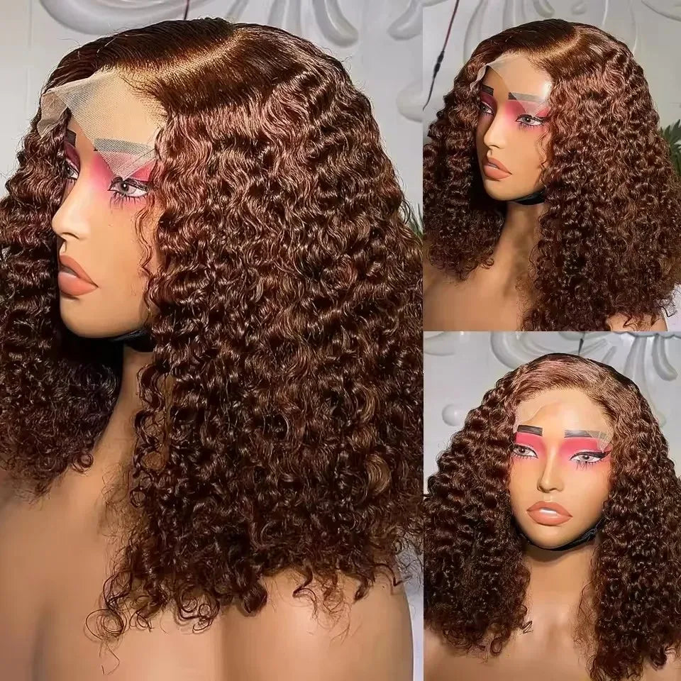 Brazilian Human Hair Wigs Short Bob 4x4 Closure Wigs 13x4 Glueless 13x6 HD Lace Front Wig Curls Wigs Lace Front