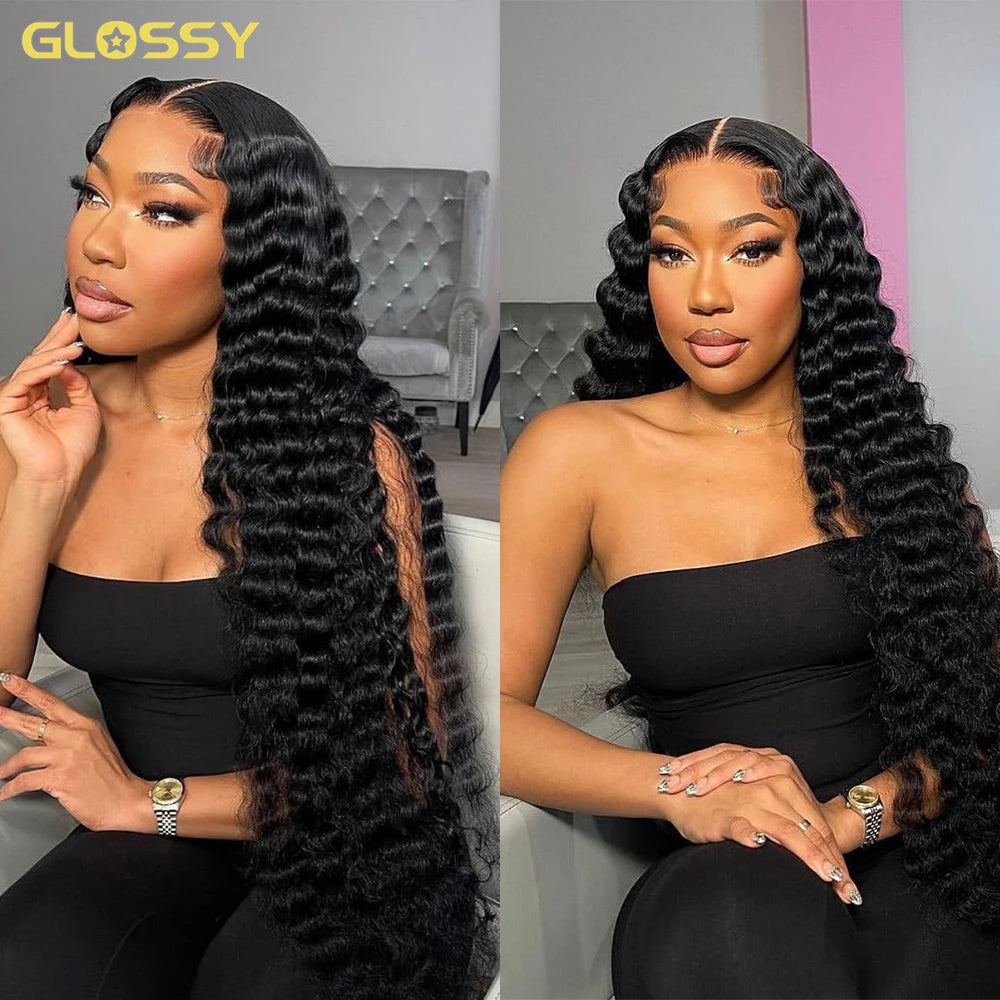 250 Density Loose Deep Wave 13x6 Hd Lace Front Human Hair Wig For Women Brazilian Curly Glueless Wigs On Clearance Sale 30 inch