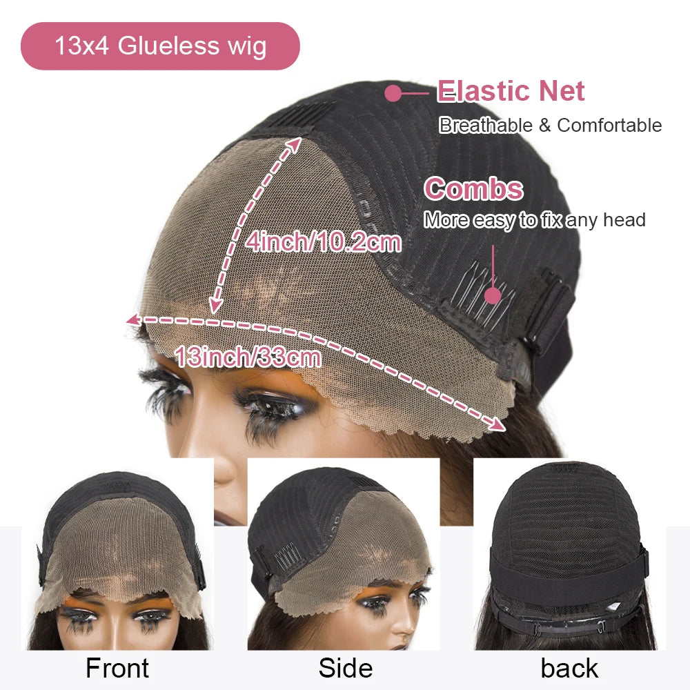 Brazilian Human Hair Wigs Short Bob 4x4 Closure Wigs 13x4 Glueless 13x6 HD Lace Front Wig Curls Wigs Lace Front