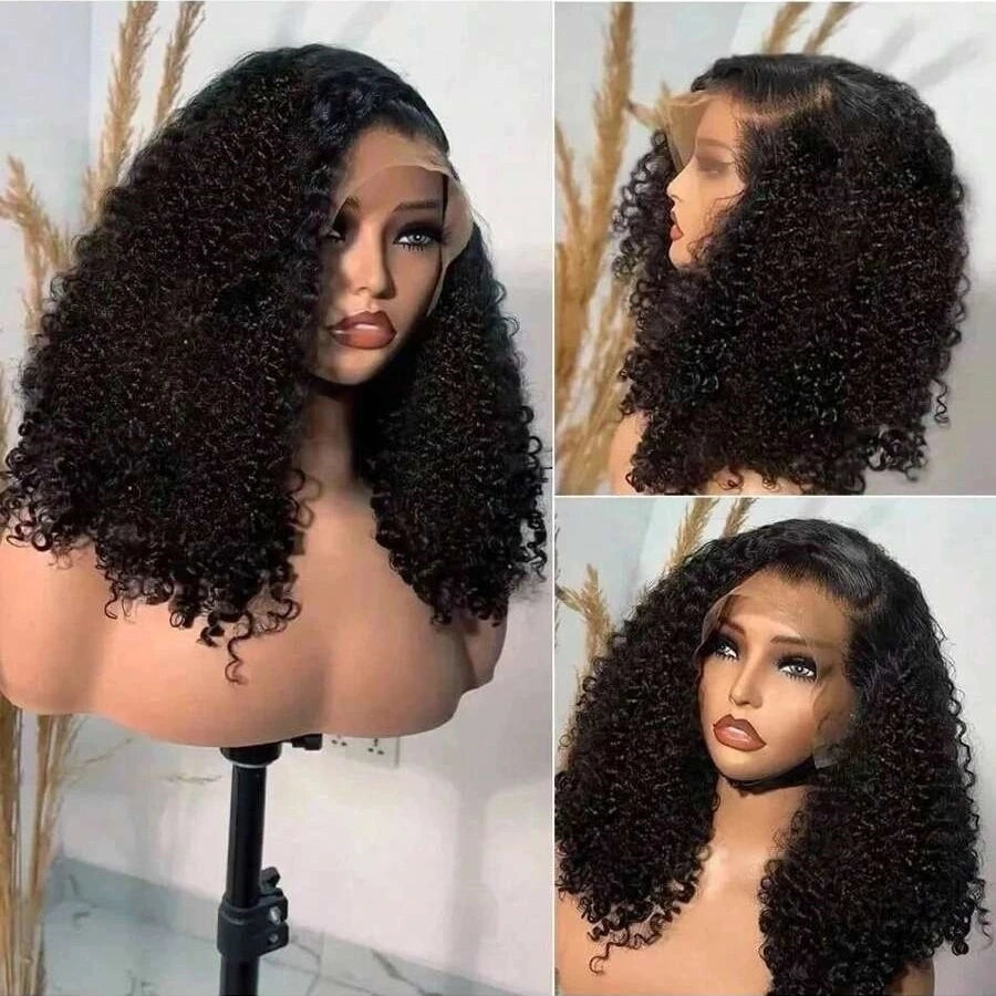 Loose Deep Wave Bob Wigs Human Hair 13x4 Preplucked Transparent Lace Front Human Hair Wigs Water Wave Short Human Hair Wigs